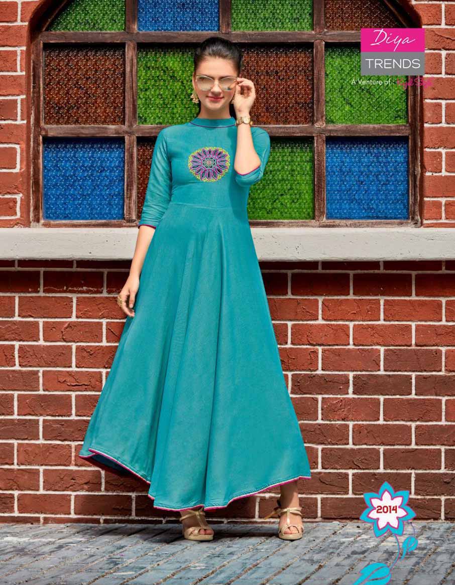 Galleria's Vol-2 Diya Trends Long Embroidery Kurti Galleria's Vol-2 Diya Trends Long Embroidery Kurti